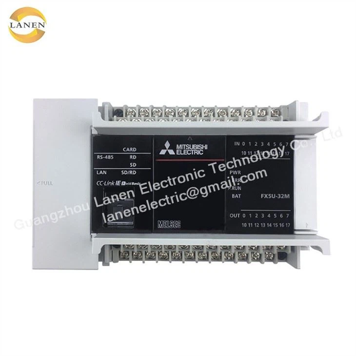 Mitsubishi MELSEC IQ-F FX5U PLC Controller FX5U-32MR / ES 16 Ionchur, 16 Aschur LAP PLC FX5U