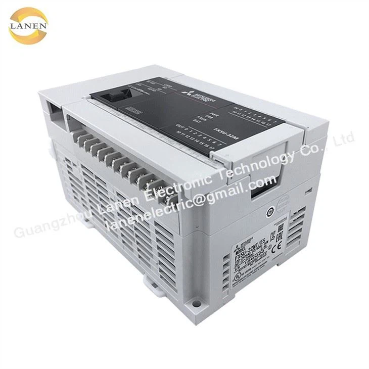 Mitsubishi MELSEC IQ-F FX5U PLC Controller FX5U-32MR / ES 16 Ionchur, 16 Aschur LAP PLC FX5U