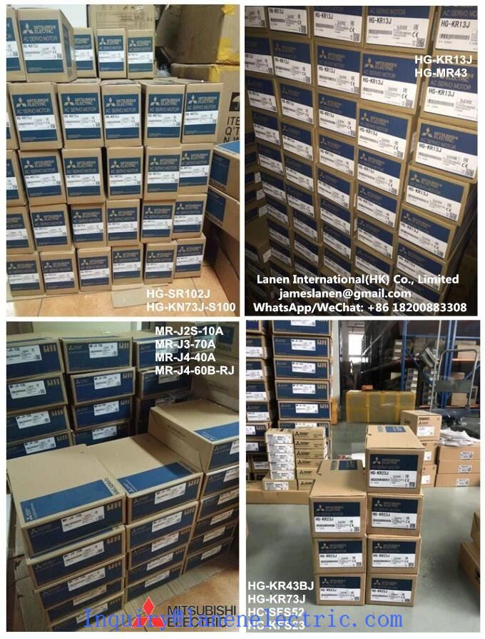 Gabhálais Rialaithe Tionscail Do Mitsubishi HG Sraith 2kw AC Servo Motor HG-RR203B I Stoc