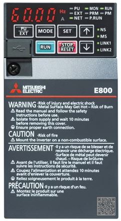 Mitsubishi FR-E840-0040-4-60 Inverter Trí Chéim 1.5kW