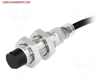 E2B-M12KN08-WP-C2 2MOMRON Braiteoir: Ionduchtach; AMACH: NPN / NC; 0÷8mm; 10÷30VDC; M12; IP67; 200mA